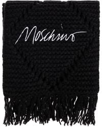 Moschino - Scarf With Embroidered Logo - Lyst
