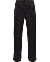 Off-White c/o Virgil Abloh - Satin Trousers With Printed Logo - Lyst