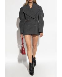 Givenchy - Short Double-Breasted Coat - Lyst