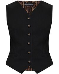 Dolce & Gabbana - Waistcoat Made Of Combined Materials - Lyst