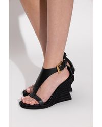 Balmain - 'Anthem' Wedge Sandals - Lyst
