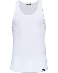 DSquared² - Ribbed Lingerie-Style Sleeveless Top - Lyst