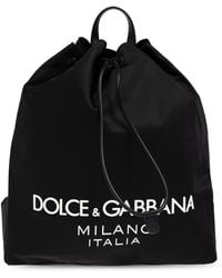 Dolce & Gabbana - Backpack With Logo - Lyst