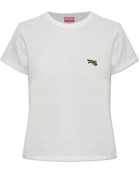 KENZO - T-Shirt With Patch - Lyst