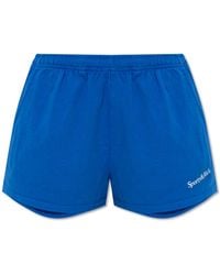 Sporty & Rich - "Serif Logo Disco" Shorts - Lyst