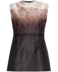 Jil Sander - Silk Top - Lyst