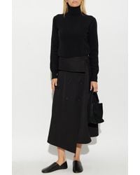 Ami Paris - Cashmere Turtleneck With Embroidered Logo - Lyst