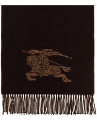 Burberry - Cashmere Scarf With Fringes - Lyst