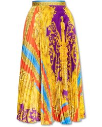 Versace Pleated Skirt - Multicolour