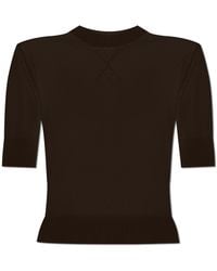 Jil Sander - Top With Embroidered Logo - Lyst