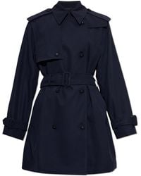 Burberry - Wool Trench Coat 'Latchmere' - Lyst