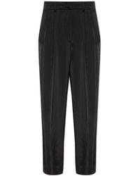 MICHAEL Michael Kors - Satin Trousers With Pleats - Lyst