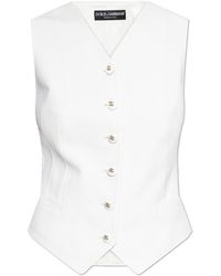 Dolce & Gabbana - Vest Made Of Combined Materials - Lyst