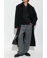 Lanvin - Wool Pleated Trousers - Lyst