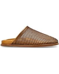 forte_forte - Leather Sandals With Shimmering Crystals - Lyst