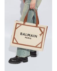 Balmain - Logo 'Shopper' Bag - Lyst