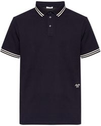 Moncler - Polo With Embroidered Logo - Lyst