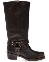 POSA - Leather Heeled Boots 'Texas' - Lyst