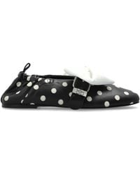 Ganni - Ballet Flats Made Of Eco Leather - Lyst