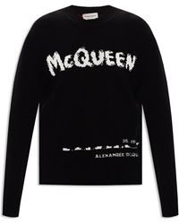 Alexander McQueen - Knitted Sweater With Logo, ' - Lyst