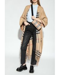 Burberry - Poncho With Fringes - Lyst