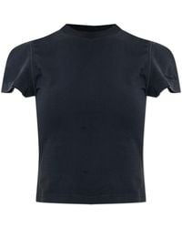 Vetements - Cropped T-Shirt With Embroidered Logo - Lyst