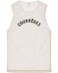 Courreges - Top With Logo - Lyst