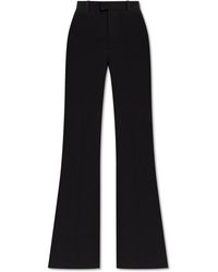 Balenciaga - Flared Trousers With Pressed Crease - Lyst