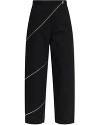 Alaïa - Jeans With Zipper - Lyst