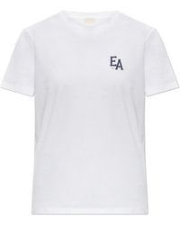 Emporio Armani - T-Shirt With Printed Logo - Lyst