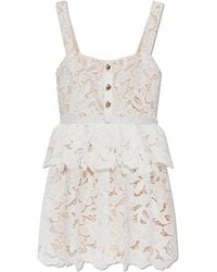 Self-Portrait - Lace Dress With Belt - Lyst
