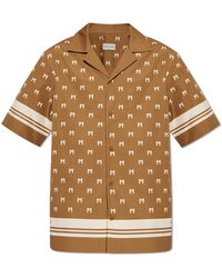 Moncler - Cotton Shirt With Monogram, - Lyst