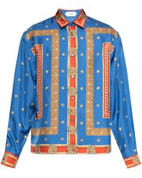 Versace - Silk Shirt With "The Ringmaster" Print - Lyst