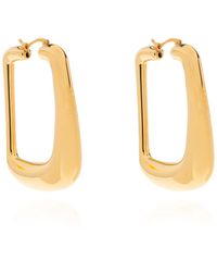 Jacquemus - 'ovalo' Brass Earrings , - Lyst