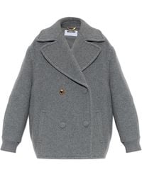 Moschino - Double-Breasted Coat - Lyst