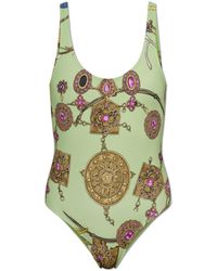 Versace - One-Piece Swimsuit With "Broken Jewels" Print - Lyst