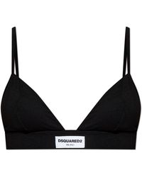 DSquared² - Bra With Logo Patch - Lyst