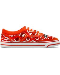 Dolce & Gabbana - 'Sailing' Sports Shoes With 'Majolica' Print - Lyst
