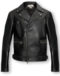 Alexander McQueen - Leather Biker Jacket, - Lyst