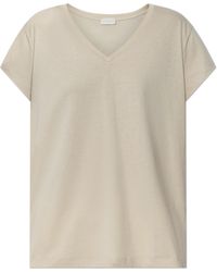 Hanro - Lingerie T-Shirt From The 'Natural Shirt' Collection - Lyst