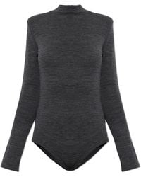 Jil Sander - Wool Bodysuit With Long Sleeves - Lyst