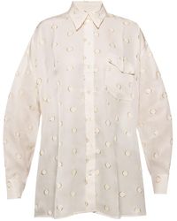 Victoria Beckham - Embroidered Shirt - Lyst
