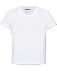 Acne Studios - V-Neck T-Shirt - Lyst
