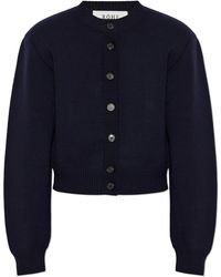 Rohe - Wool Cardigan With Sewn-In Shoulder Pads - Lyst