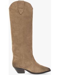 Isabel Marant - 'Denvee' Suede Cowboy Boots - Lyst