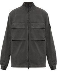 Stone Island - Jacket With Stand-Up Collar - Lyst