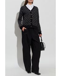 Ganni - Polka Dot Patterned Cardigan - Lyst