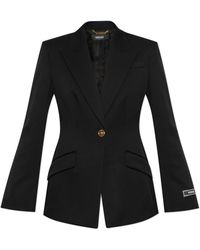 Versace - Blazer With Closed Lapels - Lyst