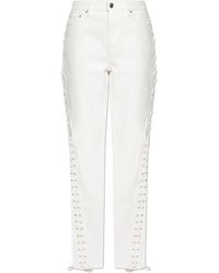 ROTATE BIRGER CHRISTENSEN - Jeans With Decorative Tie - Lyst