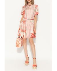 Versace - Dress With 'Barocco Sea' Pattern - Lyst